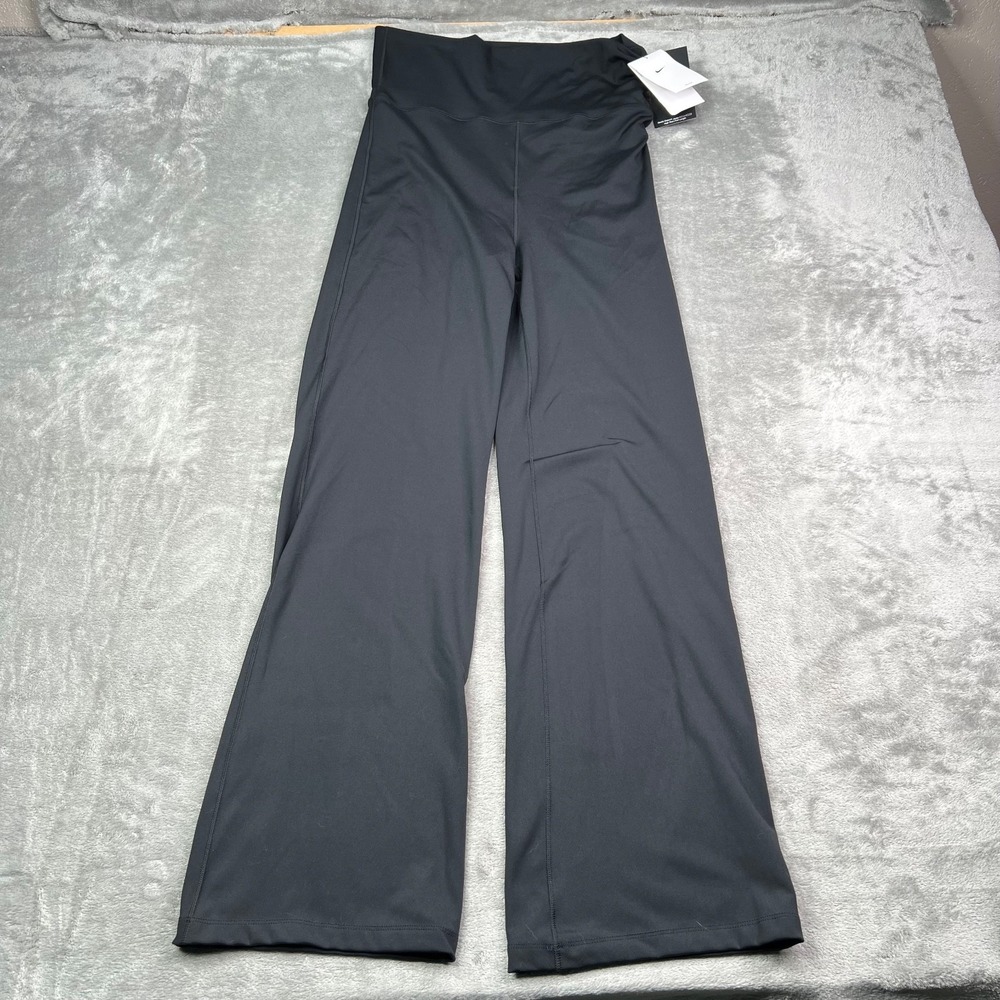 Nike One Pants‎ Women's Small Black Training Flare Wide Leg Activewear Yoga Gym